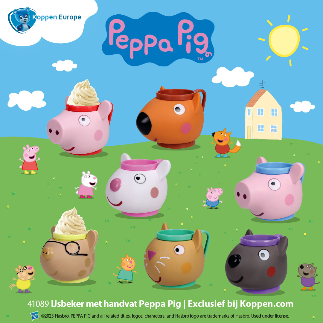 IJsbeker Peppa Pig met handvat